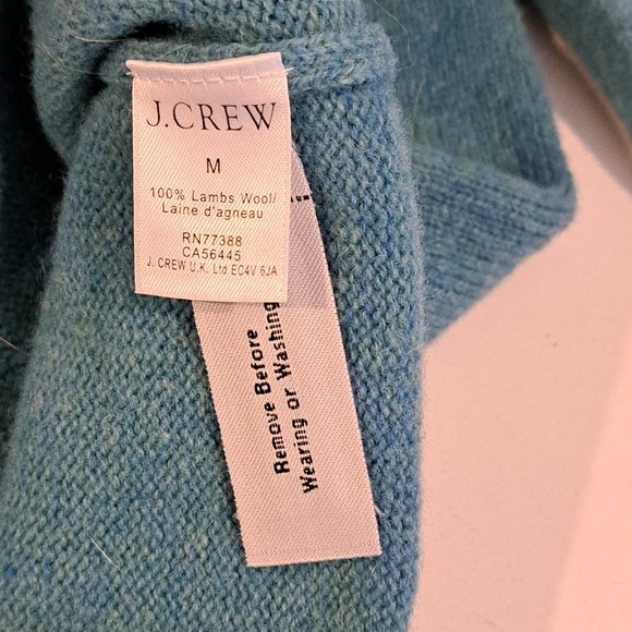 J. Crew 100% Lambs Wool Men's Medium Crew Neck Sweater Style 15676 - Picture 9 of 15